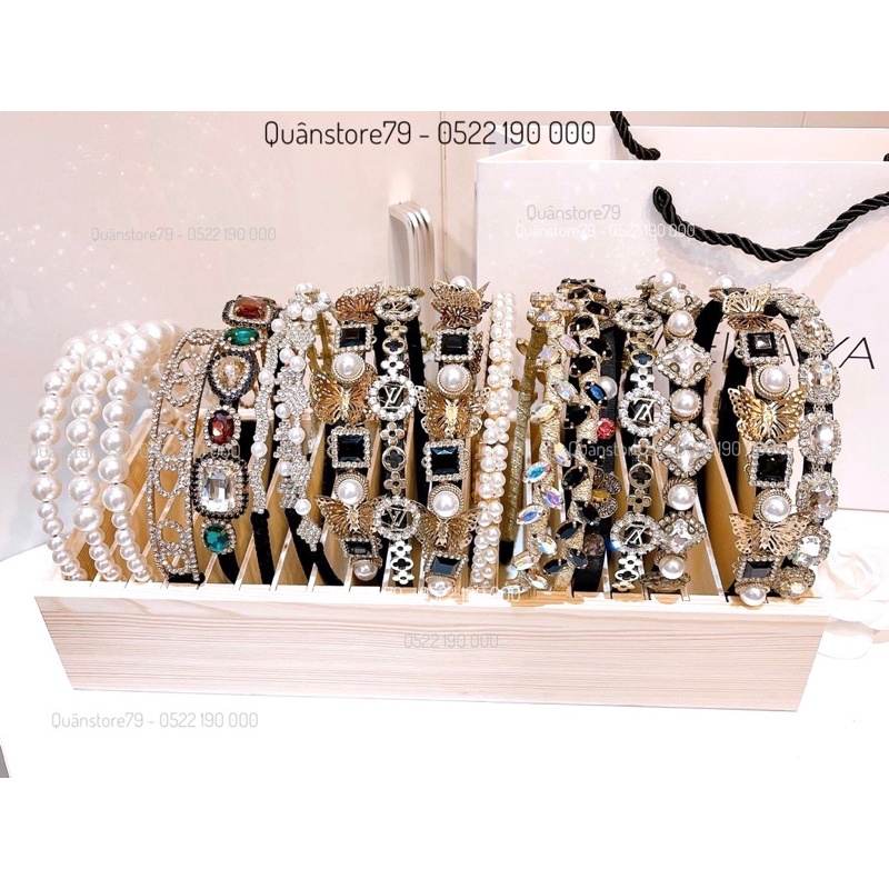 Khay đựng băng đô , bờm tóc bằng gỗ