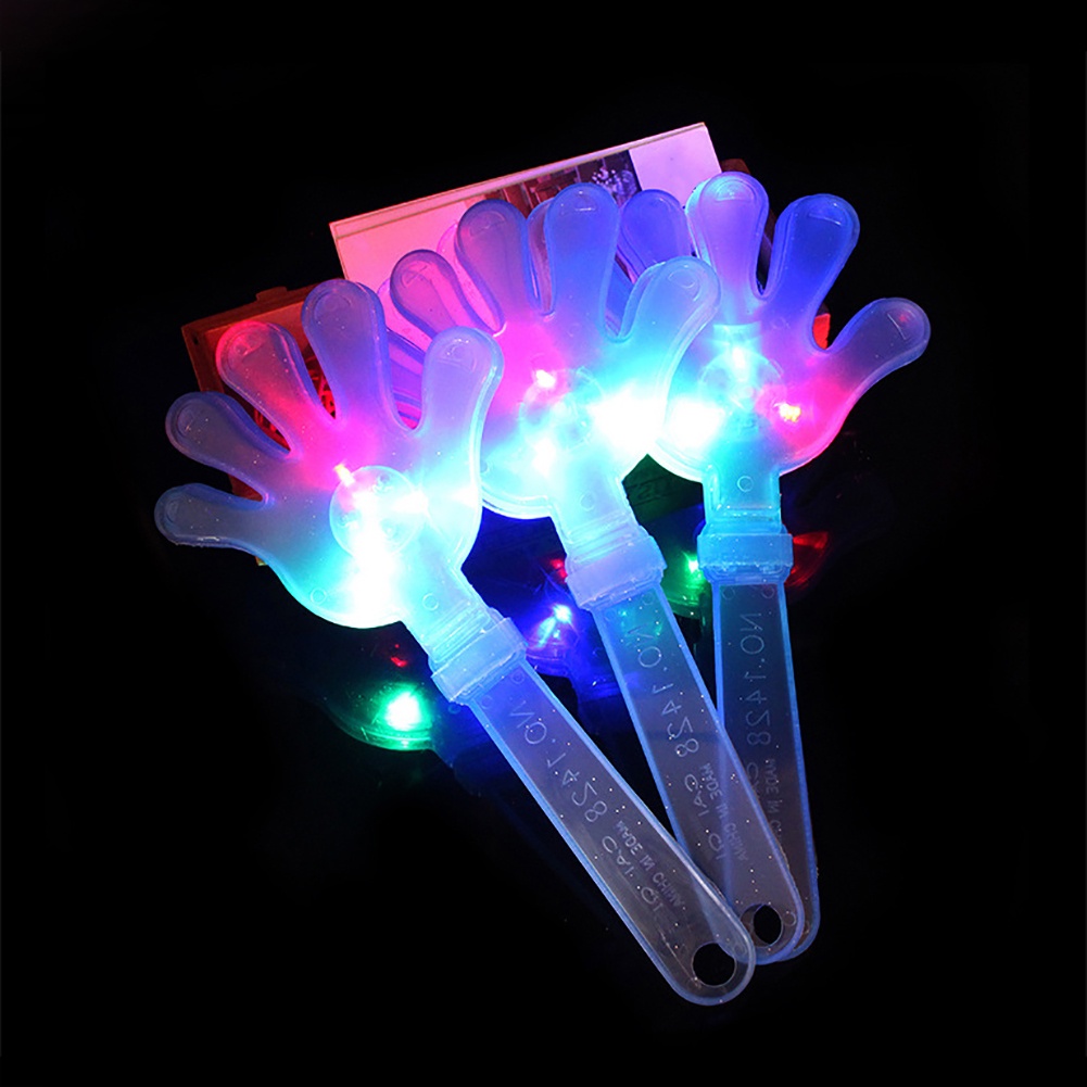 Đèn Led Hình Bàn Tay Kích Thước 24cm Bằng Nhựa Phát Sáng Trong Đêm Cheer Concert