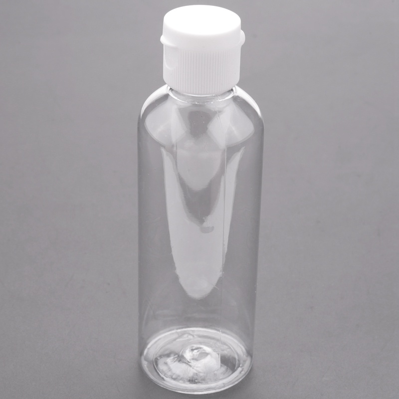 Bình Nhựa Trong Suốt Nắp Lật 4 x 100ml Chiết Mỹ Phẩm Đi Du Lịch