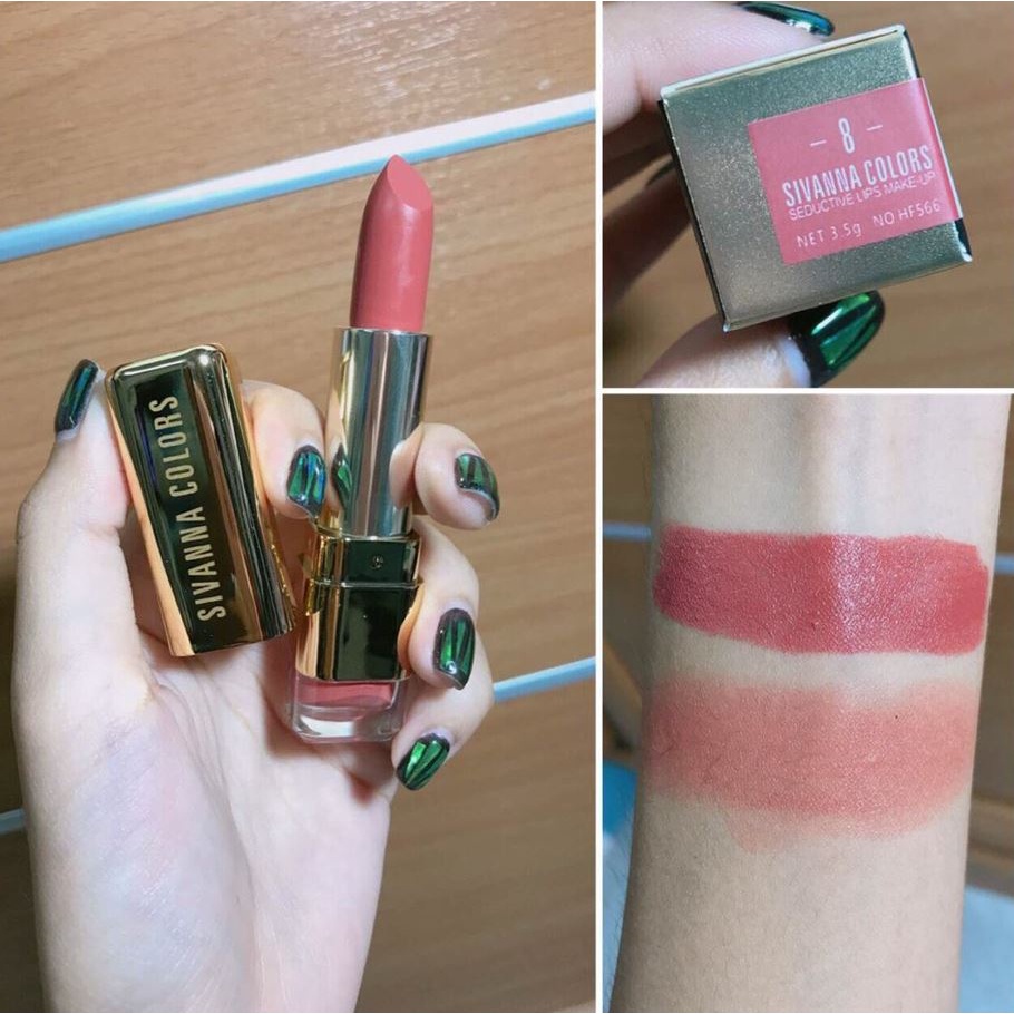 Thanh lý Không hộp Son lì Sivanna Seductive Lips Makeup HF566 3.5g