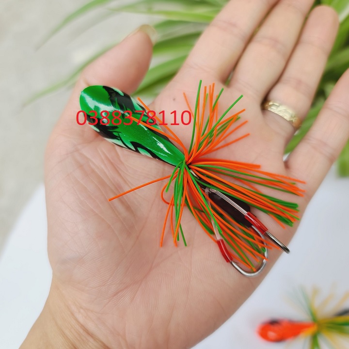 Mồi Câu Lóc Cá Gỗ Lắc 3D Thailan Bản 4.3cm 8g