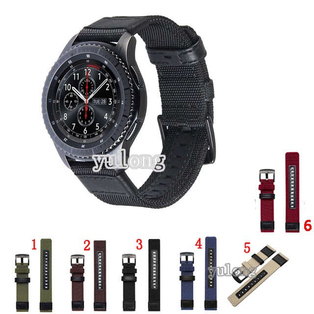 Dây đeo bằng sợi nylon cho đồng hồ thông minh Samsung Gear S3 Frontier S3 Classic