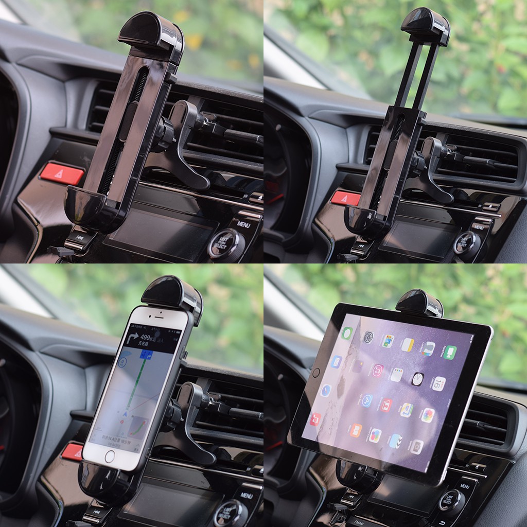 360˚ Rotating Car Air Vent Mount Holder Stand For 3.5-11inch Phone Tablet PC GPS