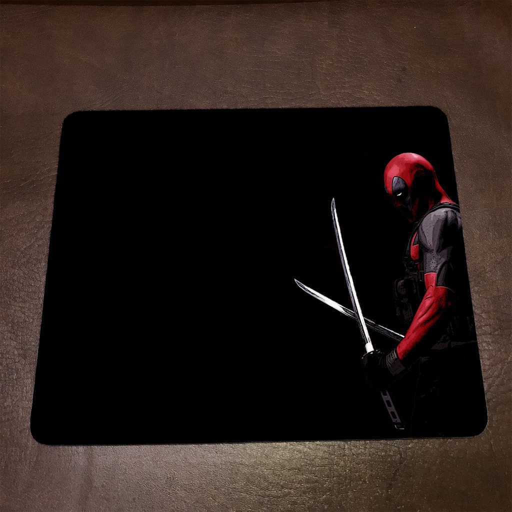 Lót chuột máy tính Marvel DEADPOOL - Mẫu 1 Mousepad cao su êm ái, nhận in theo yêu cầu