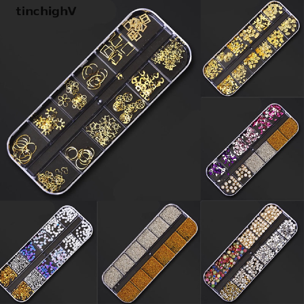 Hạt 3d nhiều kiểu trang trí móng tay nghệ thuật