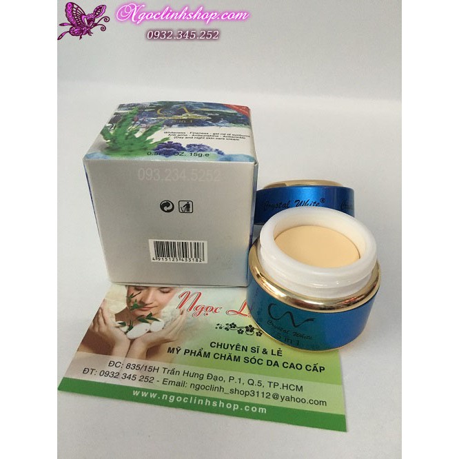Kem dưỡng trắng da mặt Crystal White 5 In 1