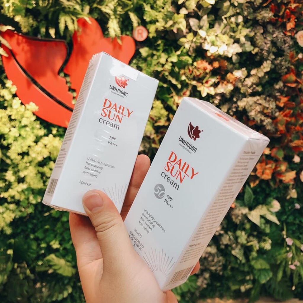 Kem chống nắng Daily Sun Linh Hương❤️FREE SHIP ❤️Chống Tia UVA UVB, Chống Ánh Sáng Xanh, Chống Ô Nhiễm 50ml | BigBuy360 - bigbuy360.vn