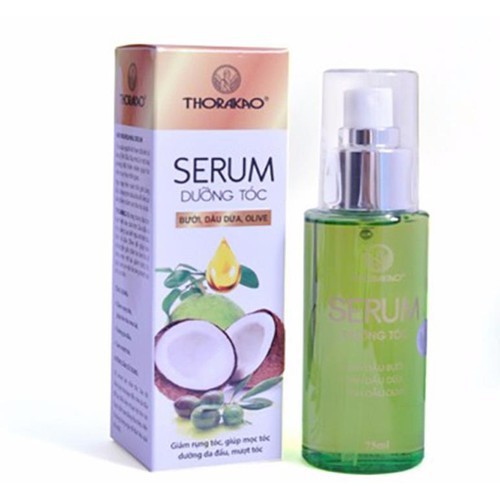 Serum dưỡng tóc bưởi dầu dừa oliu75ml  - Thorakao (XẢ KHO)