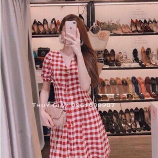 Váy kẻ siêu đẹp siêu xinh sang chảnh dành cho các chị nhé