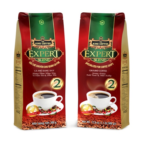 Combo 5 Cà Phê Rang Xay Expert Blend 2 KING COFFEE - Túi 500g