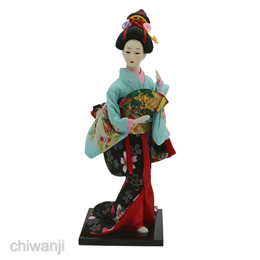 Mô hình búp bê Geisha mặc kimono truyền thống nhật bản dùng trang trí phao