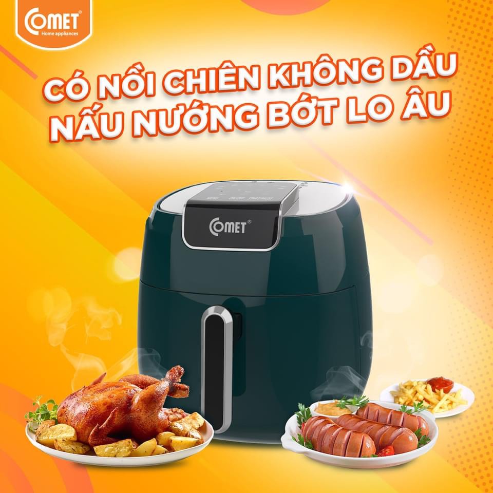 Nồi chiên không dầu điện tử COMET 4,2L - CM6858