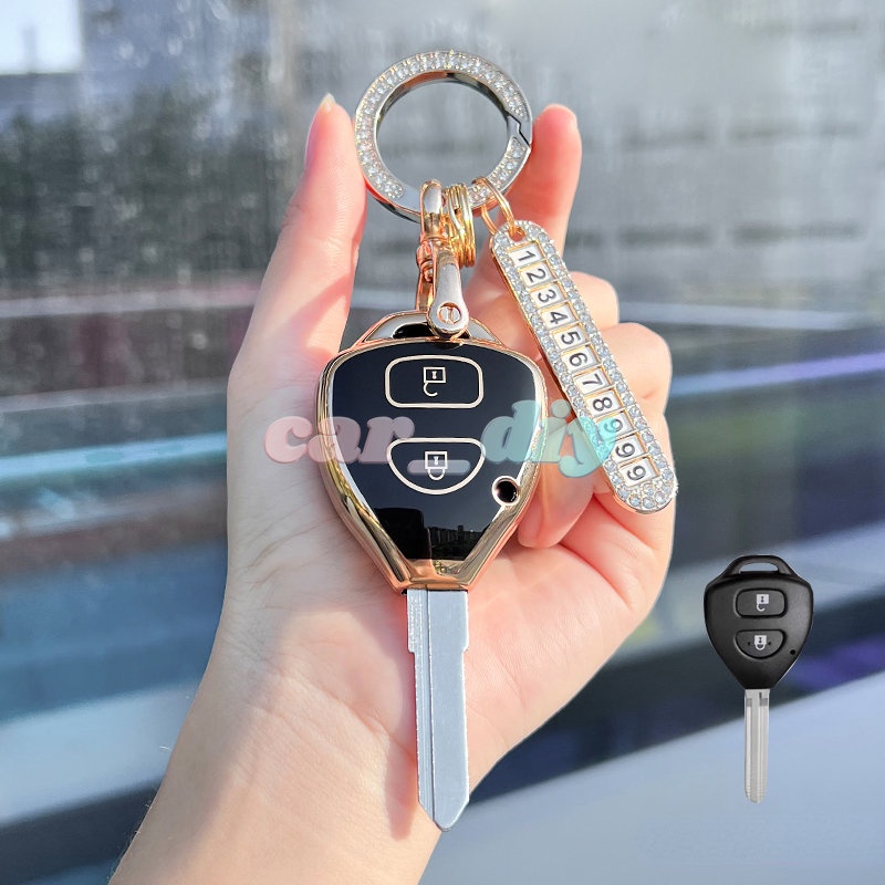 Vỏ Chìa Khóa Điều Khiển Từ Xa 2 / 3 / 4 Nút Cho Xe Hơi Toyota Auris HiLux Corolla Fortuner Prado Verso Camry Reiz Yaris Vitz Vios Rav4 Ractis