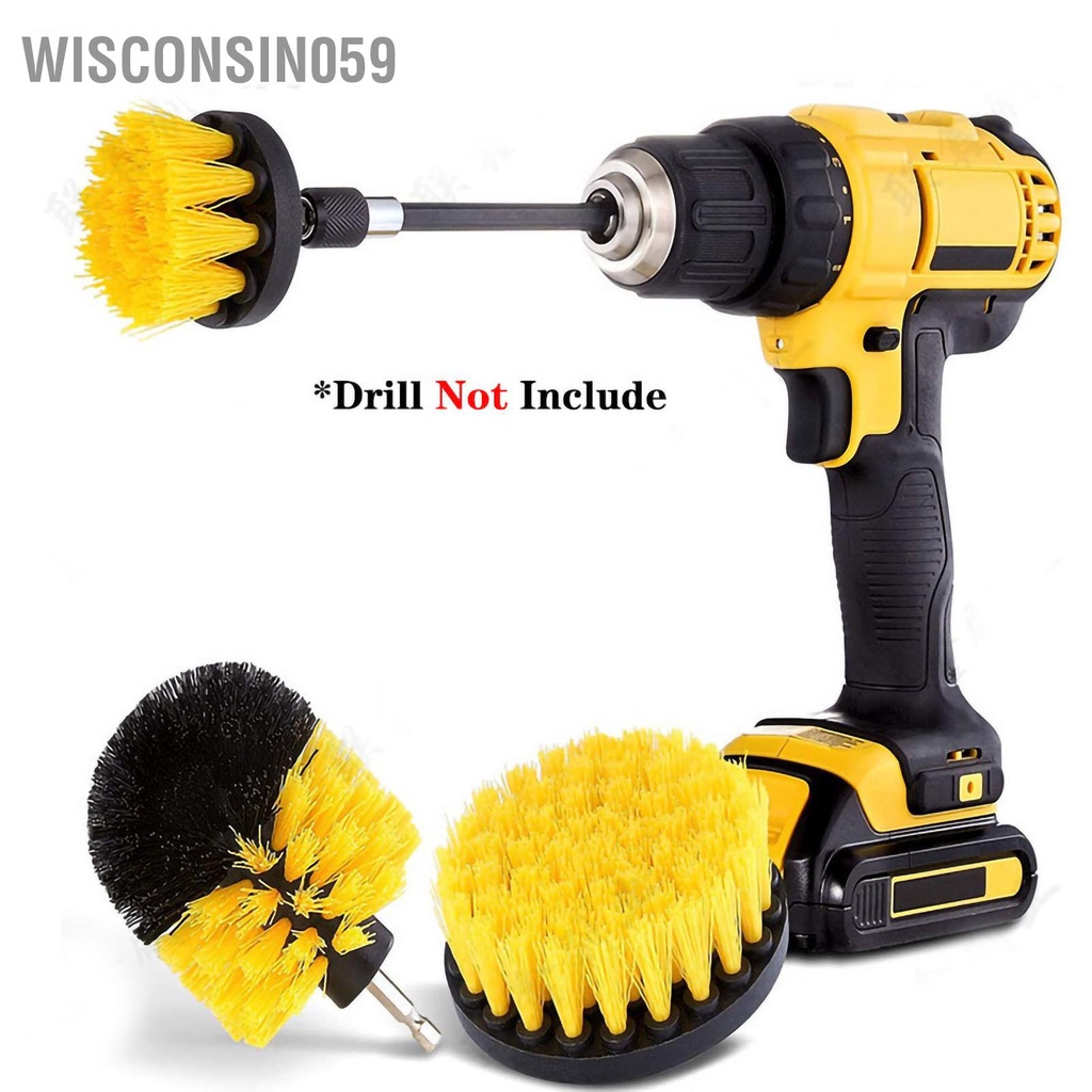 Đầu bàn chải máy khoan điện Bộ vệ sinh phòng tắm nhà bếp 【Wisconsin059】