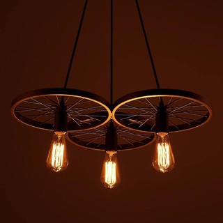 ĐÈN THẢ KHUNG SẮT 3 BÁNH XE TH024-3 THẶNG BÓNG ĐÈN LED