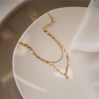 Dây chuyền Chocker - bạc 925 mạ vàng
