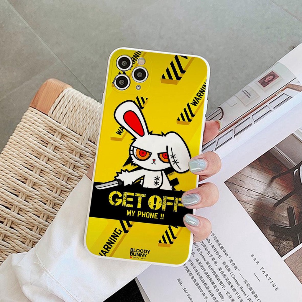 Ốp lưng viền vuông Kem T166