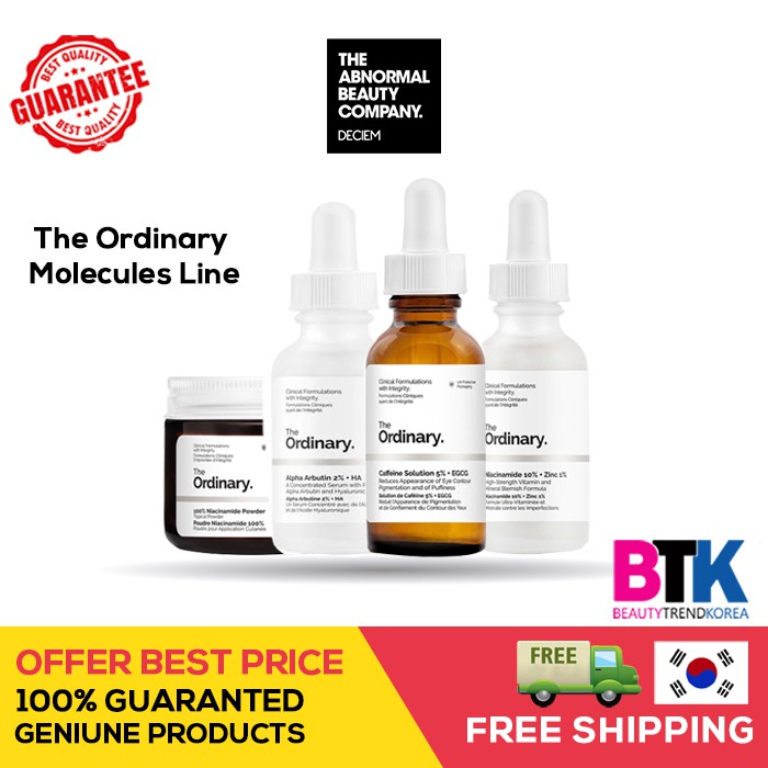 Niacinamide dạng bột nguyên chất 100% Alpha Arbutin 2%+HA dung dịch Caffeine 5%+EGCG Niacinamide 10% kẽm 1%