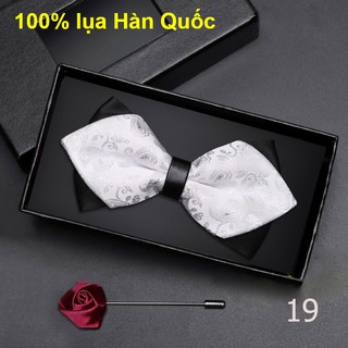 NƠ ĐEO CỔ NAM VẢI LỤA