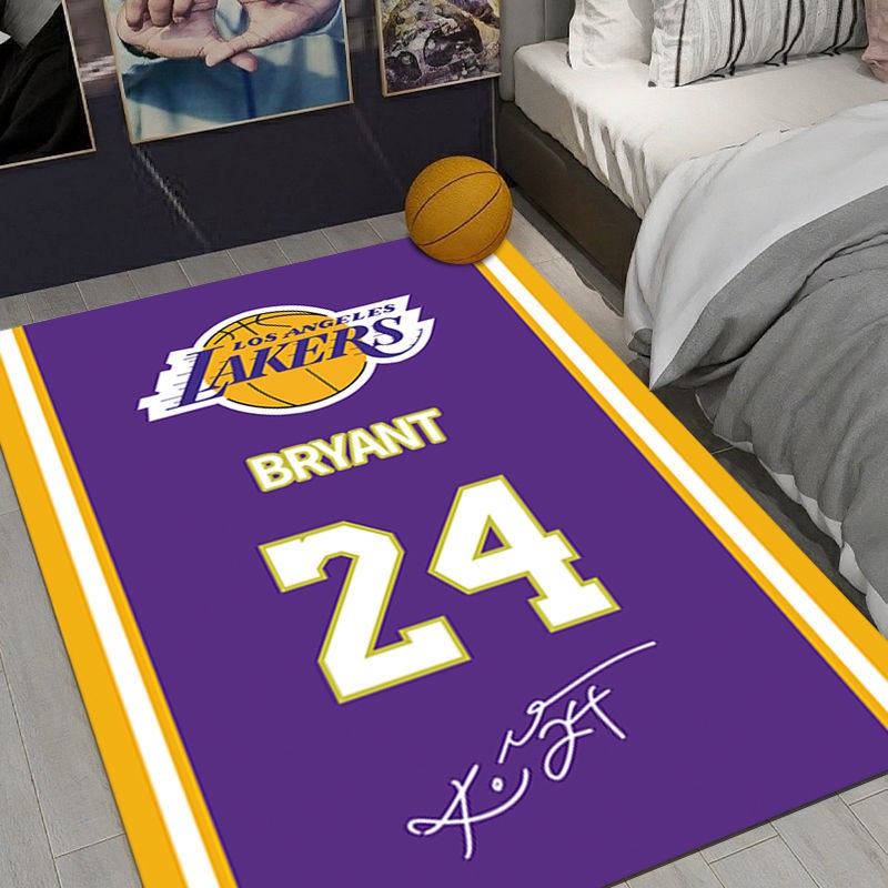 Thảm Trải Sàn Họa Tiết Ngôi Sao Bóng Rổ Nba Mamba Mamba Lakers James Kobe Trang Trí Phòng Khách Phòng Ngủ