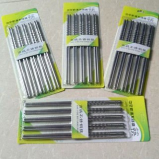 25 đôi đũa inox (5 vỉ)