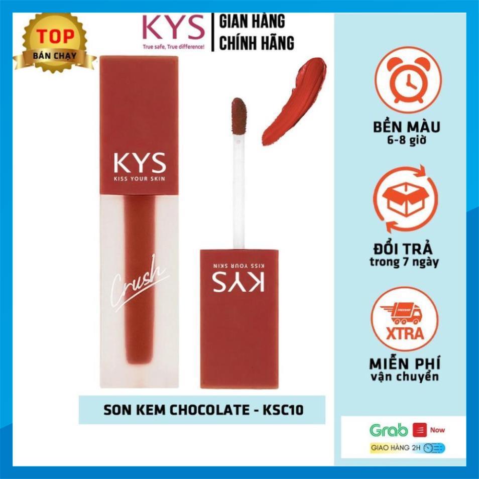 [ ĐẶC BIỆT] Son Kem Lì Lâu Trôi Mịn Môi chocolate Crush KYS 3,5g (11 màu) _myphamhoangthuy