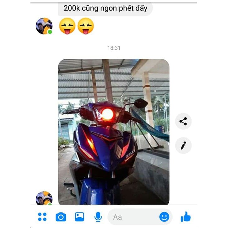 Audi lưới tổ ong dành cho exciter 150.có đèn làm hoàn chỉnh,zắc cắm như zin.