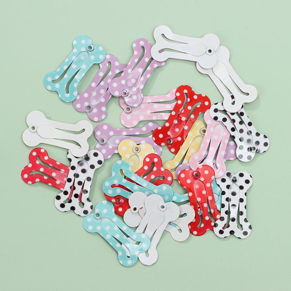 Set 5 Kẹp Tóc Chấm Bi 2.5cm Cho Búp Bê