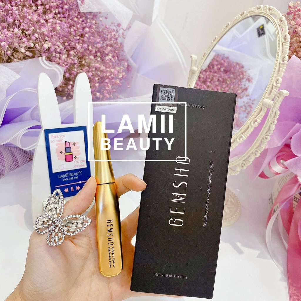 Dưỡng mi GEMSHO Eyelash & Eyebrow Multi-active Serum