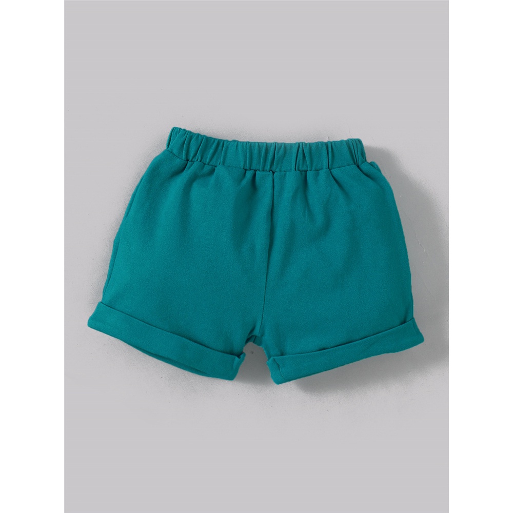 Bộ đồ em bé MIKRDOO với áo thun tay ngắn in hình xương rồng và quần short mùa hè