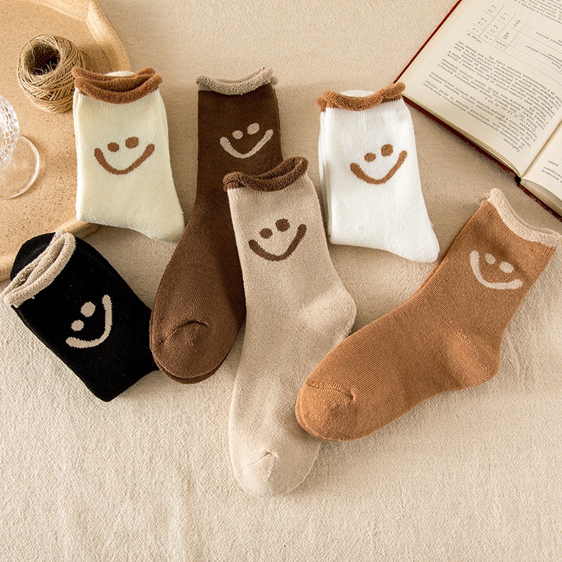 WAFNHA D650 Vớ Nữ Dày Giữ Ấm Mùa Thu Đông