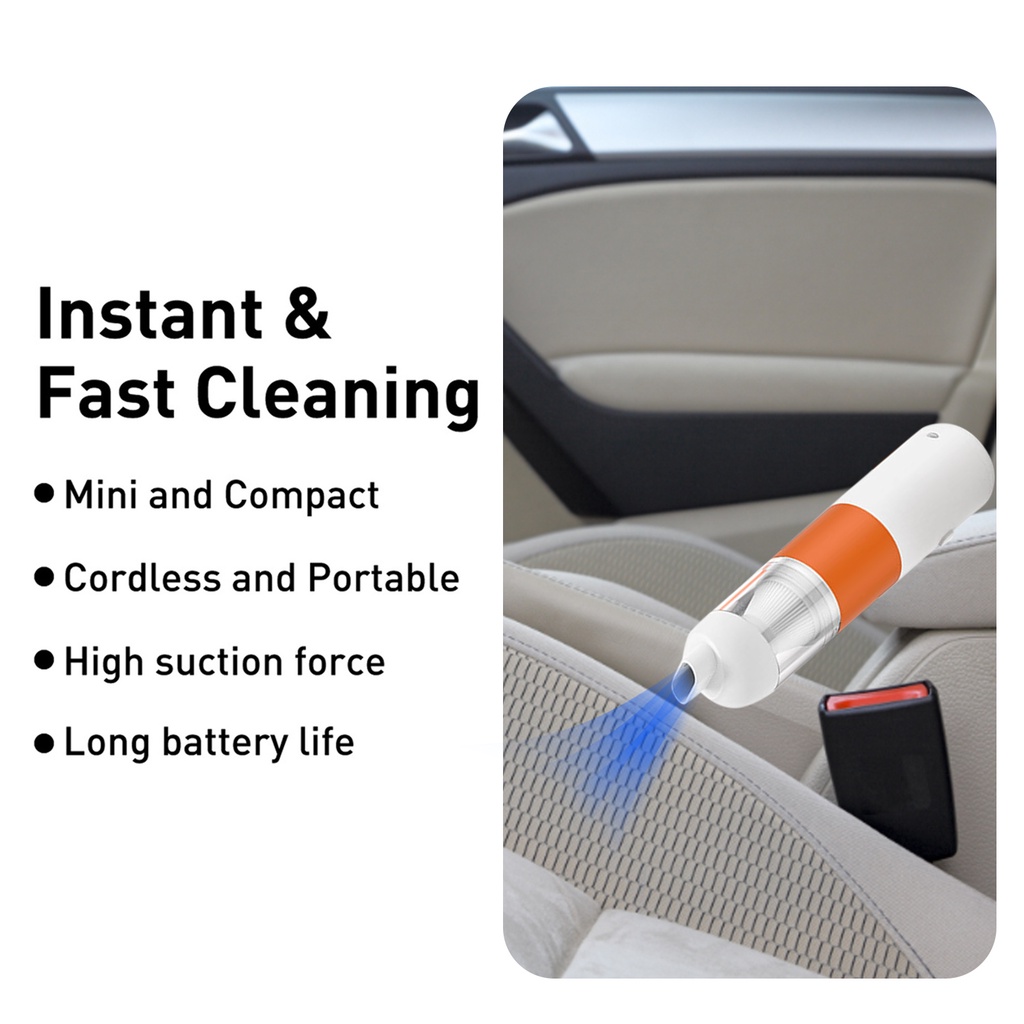 Máy Hút Bụi Xe Hơi Cầm Tay Không Dây 20000Pa 120W 5000mAh