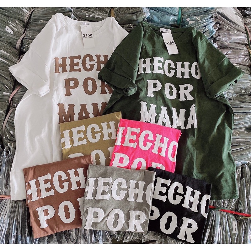 Áo thun Mama chất cotton khô 3158 hàng QC