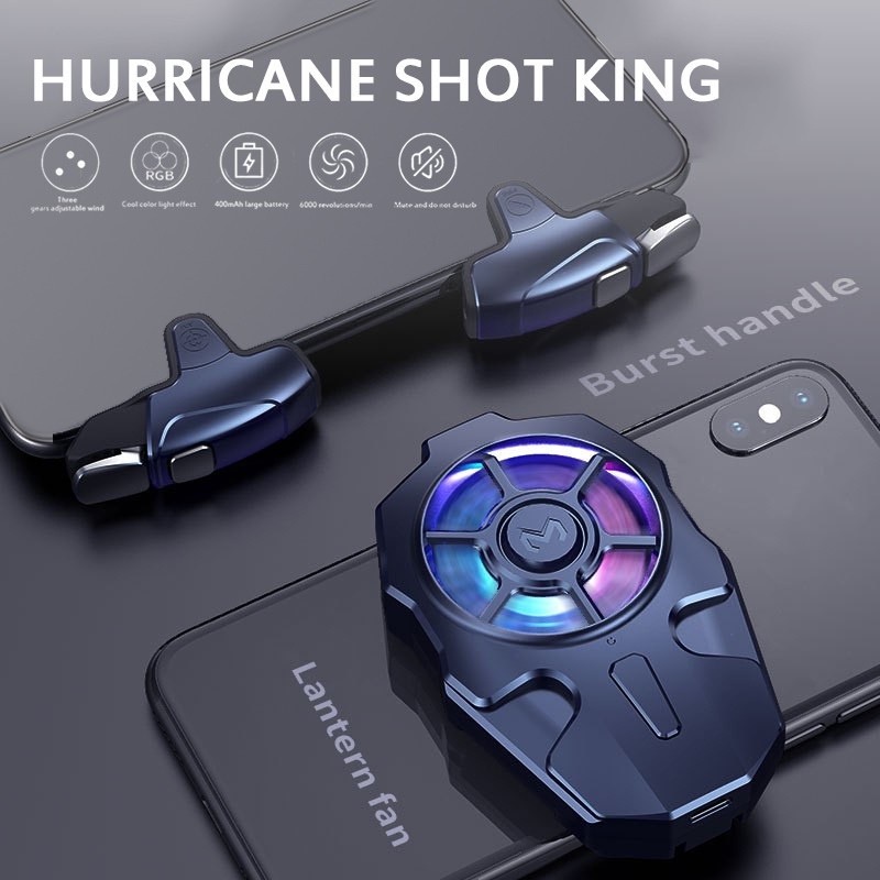 Nút bắn auto táp MEMO AK03 - kèm quạt tản nhiệt chơi PUBG, Free Fire.. Mobile - Phụ kiện hỗ trợ chơi game Gaming.