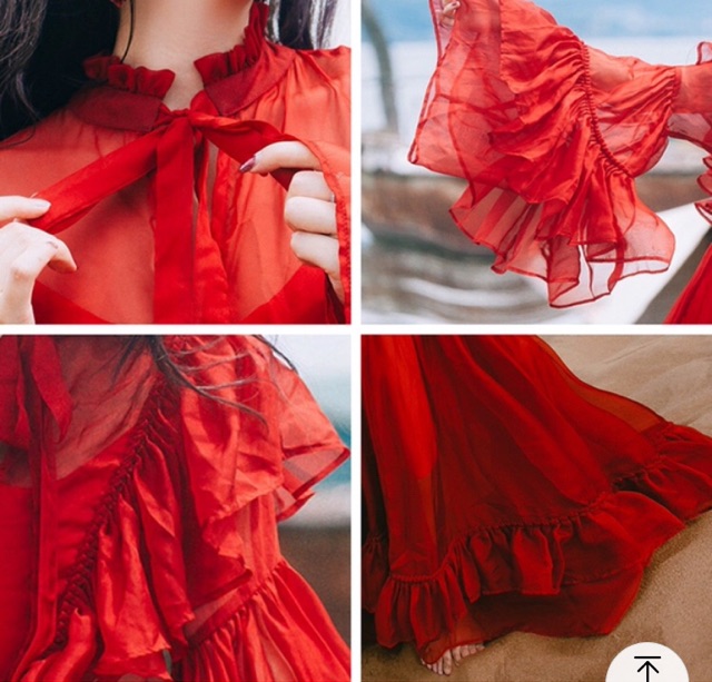 Red Dress Dubai vintage cao cấp