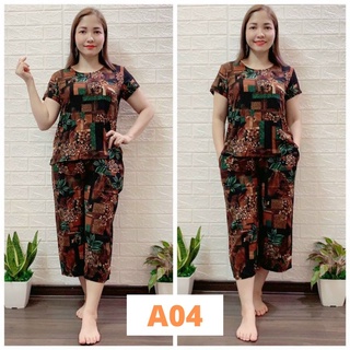 👉A04❌ Bộ Lanh Trung Niên Bộ Đồ Mùa Hè Cho Mẹ Full Size ❌