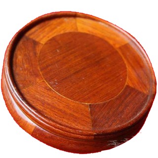 Đế kê bát hương gỗ hương-Kỷ tròn-Đế tròn gỗ hương cao 6cm
