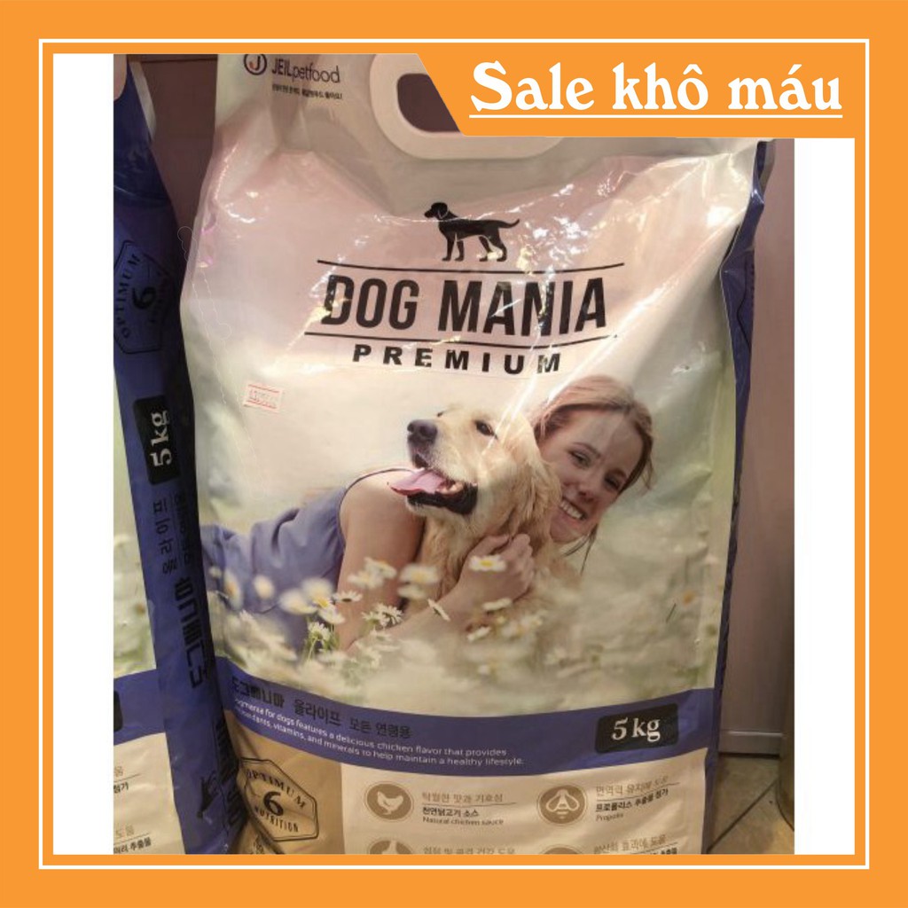 [FLASH SALE]  Thức ăn chó dog mania bao 5kg