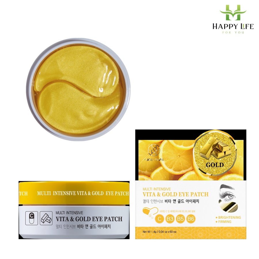 Mặt nạ mắt collagen, mặt nạ mắt môi chính hãng, mặt nạ Hàn Quốc HANI x HANI giảm thâm mắt (60 miếng/hộp) - Happy Life 4U