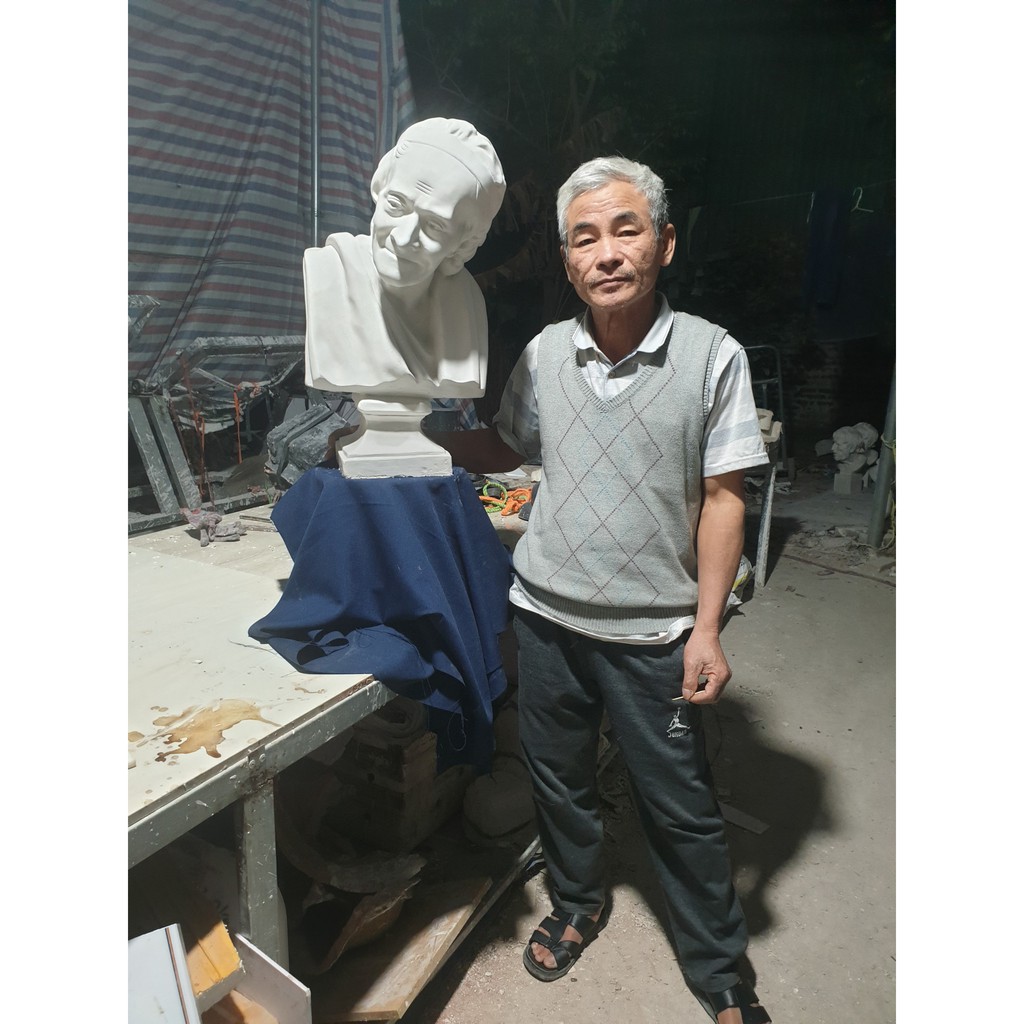 Tượng thạch cao, Tượng trang trí Volte. 62cm