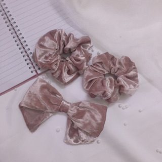 Scrunchies nhung độc đáo ❤️🍷