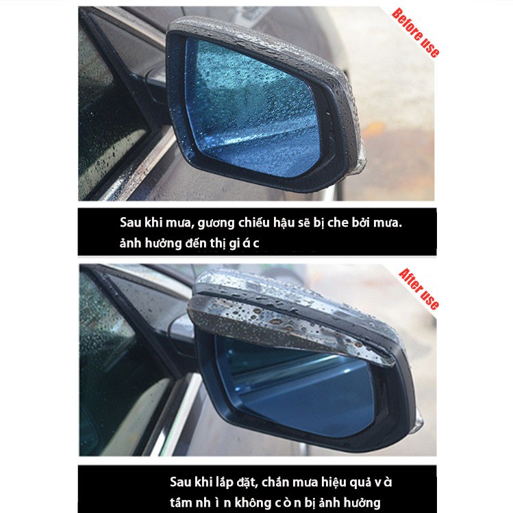 【2 Pcs】Car rearview mirror rain shield rain eyebrow glass mirror rear mirror mirror reversing mirror rain shield rainboard universal | BigBuy360 - bigbuy360.vn