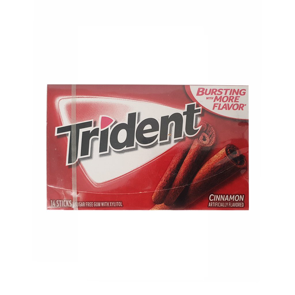 Kẹo gum không đường Trident hương vị the mát kẹo cao su Mỹ kẹo xylitol nhập khẩu