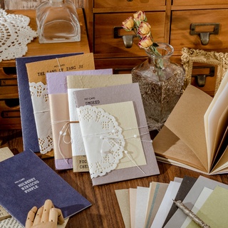 40 Tờ Giấy Bìa Cứng 15 Kiểu Vintage Tự Trang Trí Sổ Tay Nhật Ký