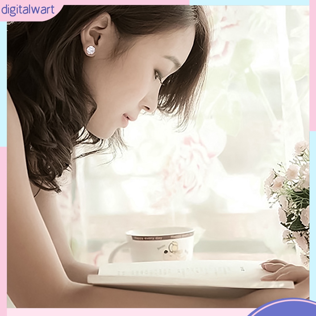 Cặp khuyên tai mạ bạc hình bông hoa sang trọng tinh tế lãng mạn dành cho nữ