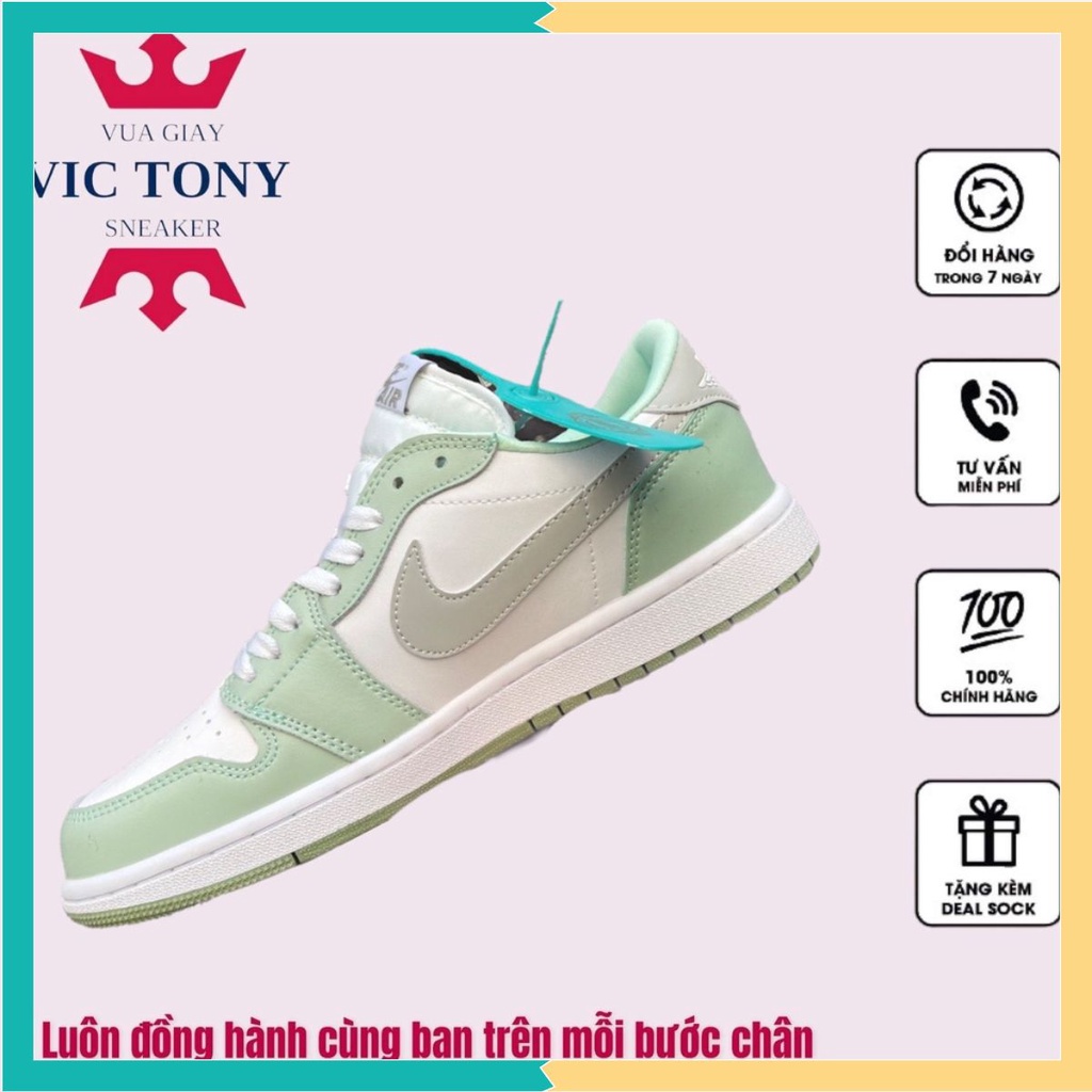 Giày Sneaker JD Xanh Mint Cổ Thấp Giày Thể Thao Nam Nữ Thấp Cổ Full bill box 1.1 | BigBuy360 - bigbuy360.vn
