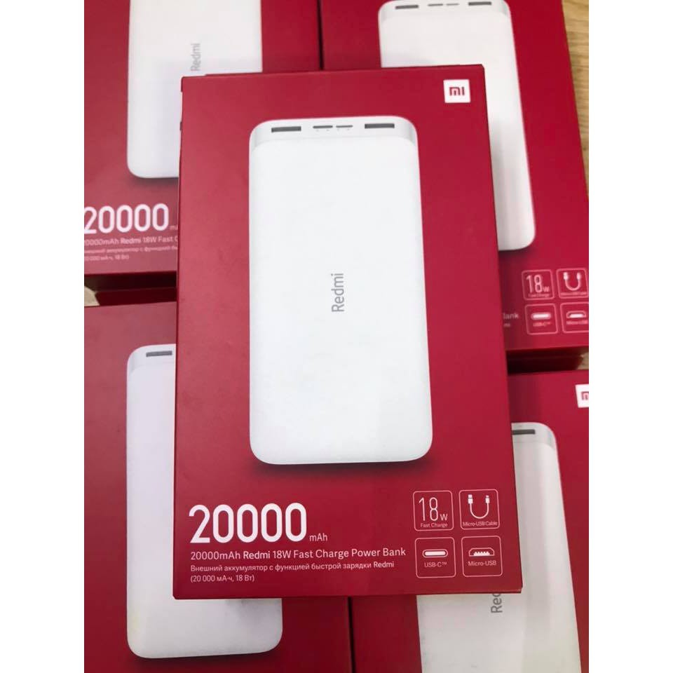 Pin Sạc dự phòng Xiaomi Redmi 20.000 mah (BH 6T) 1 đổi 1_DI SMART