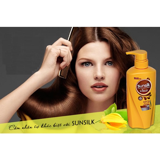 Dầu gội đầu Sunsilk Thái Lan 450ml, chắc khỏe, mềm mượt, phục hồi tóc hư tổn -HT141