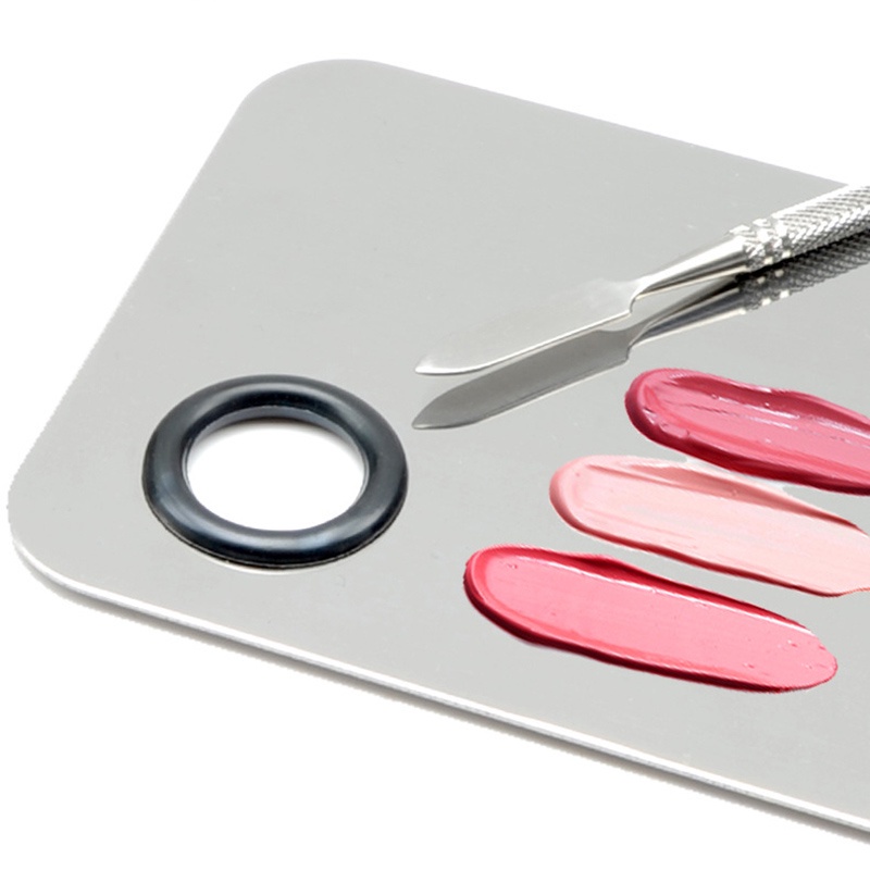 Bảng trộn màu trang điểm nền/che khuyết điểm/ sơn móng tay bằng thép không gỉ chuyên nghiệp tiện dụng | BigBuy360 - bigbuy360.vn