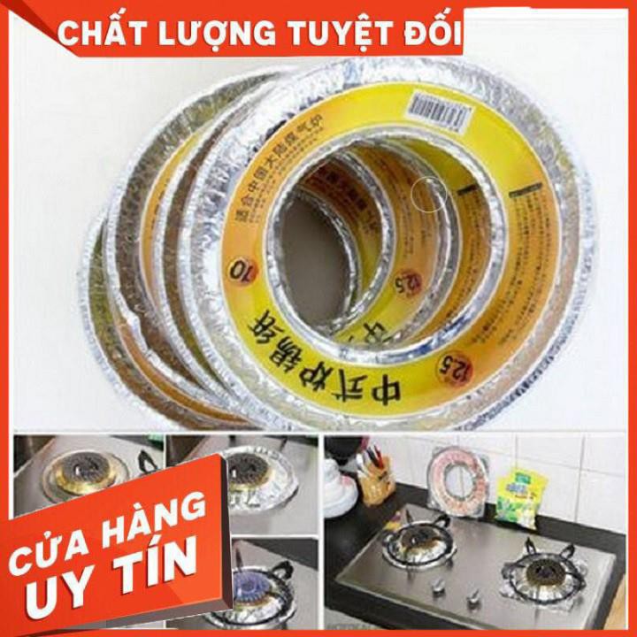 [XẢ KHO+FREE SHIP] Giấy Bạc Combo 10 Miếng Giấy Bạc Lót Bếp Ga Hình Tròn tiện dụng